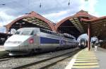 Ein TGV R�seau 504 im Bahnhof Stra�burg (Gare de Strasbourg) am 19.07.2008.