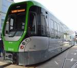 Die üstra Hannoversche Verkehrsbetriebe AG hat diese neue Straßenbahn Typ TW 3000 einem Firmenkonsortium in Auftrag gegeben bestehend aus der Fa.
