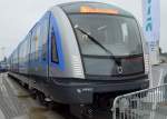 Das ist die neue von Siemens gebaute U-Bahn Typ C2 für die MVG in München, 26.09.14 Inno Trans Berlin.