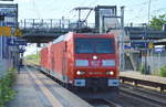 Lozug 185 177-3 mit 185 396-9 am Haken am 31.05.17 Durchfahrt BF. Berlin-Hohenschönhausen.