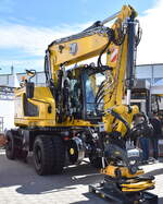 Ein CAT M323 Mobilbagger (Zweiwegefahrzeug) pr�sentiert auf der InnoTrans Berlin 2026, 23.09.26
