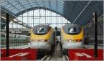 Eurostar-Z�ge in London St Pancras.