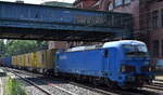 CFL Cargo Deutschland GmbH, Niebüll [D] mit der geleasten northrail Smartron  192 043  [NVR-Nummer: 91 80 6192 043-8 D-NRAIL] und einem Containerzug Richtung Hamburger Hafen am 20.05.25 Höhe