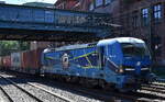 EGP - Eisenbahngesellschaft Potsdam mbH, Potsdam [D] mit ihrer Smartron  192 101  [NVR-Nummer: 91 80 6192 101-4 D-EGP] und einem Containerzug Richtung Hamburger Hafen am 23.06.26 H�he Bahnhof Hamburg-Harburg.