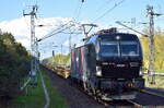 CARGOUNIT Sp. z o.o., Wroclaw [PL] Vectron '5370 172-6', Name: 'NATALIA' [NVR-Nummer: 91 51 5370 172-6 PL-ID], aktueller Leasingnehmer? mit einem Transportzug CLIP Containertragwagen fast leer (ein Containern war zu sehen) Richtung Frankfurt/Oder wei ...