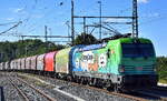 DB Cargo AG, Mainz [D] mit ihrer Vectron  193 368  [NVR-Nummer: 91 80 6193 368-4 D-DB]  und einem gemischten G�terzug am 06.09.26 H�he Bahnhof Leipzig Thekla.