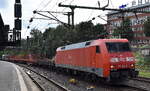 DB Cargo AG, Mainz [D] mit ihrer  152 049-3  [NVR-Nummer: 91 80 6152 049-3 D-DB] und einem gemischten G�terzug am 08.09.26 H�he Bahnhof Hamburg Harburg.