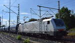 AKIEM Leasinglok  189 111  [NVR-Nummer: 91 80 6189 111-8 D-AKIEM] aktueller Leasingnehmer? mit einem Gtreidezug am 18.06.26 H�he Leipzig-Thekla.