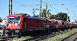 DB Cargo AG, Mainz [D] mit ihrer   187 197  [NVR-Nummer: 91 80 6187 197-9 D-DB] und einem Kalizug am 29.07.26 H�he Bahnhof Magdeburg-Neustadt.
