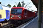DB Cargo AG, Mainz [D] mit ihrer  187 201  [NVR-Nummer: 91 80 6187 201-9 D-DB] und einem Kalizug am 03.08.26 Durchfahrt Bahnhof Hamburg-Harburg.