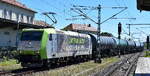 ITL - Eisenbahngesellschaft mbH, Dresden [D] mit ihrer   185 548-6  [NVR-Nummer: 91 80 6185 548-5 D-ITL] und einem Kesselwagenzug (Dieselkraftstoff) am 27.05.26 Durchfahrt Bahnhof Dessau Hbf.