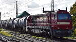 Cargo Logistik Rail-Service GmbH, Barleben (CLR) mit ihrer MaK G 2000 BB Lok (NVR: '92 80 1273 008-3 D-CLR') und einem Kesselwagenzug (f�r Ethanol) am 14.10.26 H�he Bahnhof Magdeburg Neustadt.