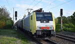LTG Cargo Polska Sp. z o.o., Warszawa [PL] mit der geleasten BRCE Disipo Lok    ES 64 F4-202  [NVR-Nummer: 91 80 6189 202-5 D-DISPO] + zweiter nicht erkannter 189�r + KLV-Zug am Haken am 19.05.26 H�he Bahnhof Wiesenau.
