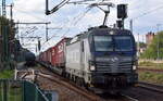 PKP CARGO S.A., Warszawa [PL] mit ihrer Vectron  EU46-505  [NVR-Nummer: 91 51 5370 017-3 PL-PKPC] und einem KLV-Zug Richtung Frankfurt (Oder) weiter nach Polen am 06.10.26 H�he Bahnhof F�rstenwalde (Spree).