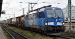 ČD Cargo a.s., Praha [CZ]  mit ihrer Vectron  383 019-7  [NVR-Nummer: 91 54 7383 019-7 CZ-CDC] und einem KLV-Zug am 29.10.26 H�he Bahnhof Magdeburg Neustadt.
