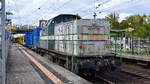 ALSTOM Lokomotiven Service GmbH, Stendal (ALS) mit der Hybridlok  1001 009-2  (NVR:  90 80 1001 009-2 D-ALS ) im Auftrag f�r die Stadler Pankow GmbH bei der �berf�hrung eines fabrikneuen Zuges der BVG-Baureihe J der Berliner U-Bahn am 24.08.26 Durchfahrt Bahnhof Berlin-Hohensch�nhausen.