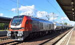 MEG - Mitteldeutsche Eisenbahn GmbH, Schkopau [D] mit der geleasten ELP Eurodual Lok   159 226-0  [NVR-Nummer: 90 80 2159 226-0 D-ELP] und einem Zementstaubzug aus Rüdersdorf am 04.08.25