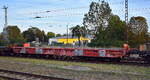 Die Wagengattung Sagmms 490 bezeichnet einen modernen, sechsachsigen Flachwagen f�r den Schwerlastverkehr, der vom slowakischen Hersteller Tatravag�nka Poprad gebaut wird. Die Deutsche Bahn (DB Cargo) hat eine Tranche dieser Wagen beschafft, die vorrangig f�r den milit�rischen Verkehr genutzt werden. Tragf�higkeit: Der Wagen verf�gt �ber eine sehr hohe maximale Nutzlast von 101 Tonnen. Hier der Wagen mit der Nr. 31 TEN GE 80 D-DB 4808 074-7 Sagmms 490 in einem gemischten G�terzug am 28.09.26 H�he Bahnhof Stendal Hbf.