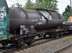 Kesselwagen vom Einsteller ERMEWA SA mit der Nr. 37 RIV 80 D-ERMD 7870 050-7 Zaces, lt. UN-Nr.: 46/1381 f�r die Bef�llung mit Phosphor, wei� oder gelb, trocken, unter Wasser oder in L�sung in einem gemischten G�terzug am 02.06.26 H�he Bahnhof Saarmund.