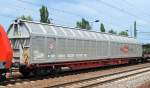 sterreichischer Schiebewandwagen Rail Cargo Austria mit der Nr.