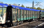 Polnischer Drehgestell-Hochbordwagen der Fa. Freightliner PL Sp. z oo mit der Nr. 33 TEN 51 PL-FPL 5840 012-7 Eamnos in einem Ganzzug mit Plane der Fa. AGROL MATJKA abgedeckt mit Getreide beladen am 26.09.26 H�he Bahnhof Berlin-Hohensch�nhausen.