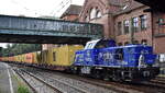 METRANS Rail (Deutschland) GmbH, Leipzig mit der H3 Hybridlok Name:  Praha  (NVR:  90 80 1002 016-6 D-MTRD ) und einem �bergabecontainerzug Richtung Hamburger Hafen am 29.07.26 H�he Bahnhof Hamburg-Harburg.