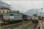 Die FS E 656 091 der Trenitalia �bernimmt in Domodossola den EC 37, der diese Woche statt mit einen ETR 610 mit einer SBB Wagen Komposition gef�hrt wird.