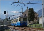 Der Ferrovia Vigezzina SSIF ABe6/6 33 Sempione verlässt Trontano Richtung Domodossola.