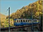 Der SSIF ABe 8/8 N° 22  Ticino  als Regionalzug 265 von Domodossola nach Re auf dem Rion Graglia Viadukt zwischen Trontano und Verigo.