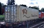 Ein 45ér ECS Container am 07.09.15 Berlin-Hirschgarten.