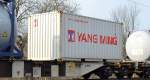 20`Standard Container von YANG MING (Taiwan) am 09.03.16 Berlin Wuhlheide.