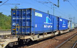 Zwei niederländische 45ér Container vom Intermodal und Logistik Unternehmen BG Freigt Line am 08.09.16 Bf. Flughafen Berlin-Schönefeld.