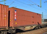 Ein Container der TAL International Group, Inc. am 15.02.17 Bf. Flughafen Berlin-Schönefeld. 