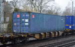 Ein 40ér Container der US-amerikanischen TAL International Group am 31.01.18 Berlin-Hirschgarten.