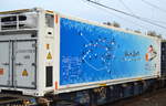 Der chinesische Intermodal-Logistiker wae-logistics mit einem 40’ Standard Kühlthermo-Container der sehr schön die immer größer werdende Anbindung an China/Asien per
