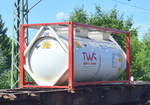 Ein 20’ Standard Tankcontainer der Fa. TWS RENT-A-TAINER am 31.07.17 Dresden-Strehlen.