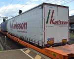 LKW-Auflieger der Karlsson Transport & Spedition am 31.05.14 Bhf. Fulda.