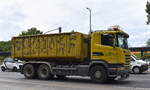 GB Garten- und Landschaftsbau Dienstleistungen GmbH & Co. KG mit einem SCANIA G 410 Abrollkipper am 05.06.25 Berlin Marzahn.