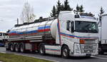 Andreas Bödner Transportunternehmen mit einem Tanksattelzug mit VOLVO FH 500 Zugmaschine, lt.