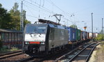 ERSR mit der MRCE Dispo 189-201 und dem Poznan-Shuttle am 13.09.16 Berlin-Hirschgarten.