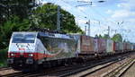 LTE Netherlands mit der MRCE Dispo E 189-212/ES 64 F4-212 und KLV-Zug am 07.08.17 Berlin-Hirschgarten Richtung Polen.