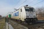 LTE (1)286 940 zieht am 15 Februar 2023 der Mannheim/W�rth-Containerzug durch Blerick.