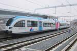 Am grauen Morgen von 28 M�rz 2013 steht BRENG 5046 in Arnhem als RB nach Doetinchem �ber Zevenaar.