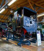 Die kohlegefeuerte Zahnraddampflokomotive SKGLB Z3 „Erika“ der Schafbergbahn, ex SKGB 999.103 „Erika“, ex BB� Z3, ex �BB 999.103 „Erika“ am 11.09.2022 in der