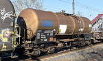 Kesselwagen vom Einsteller GATX Rail Austria GmbH mit deutscher Registrierung mit der Nr.