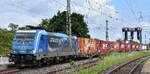 LTE Logistik und Transport GmbH, Graz [A] mit ihrer  186 944  [NVR-Nummer: 91 80 6186 944-5 D-LTE] und einem Containerzug am 21.05.26 H�he Bahnhof Magdeburg-Neustadt.
