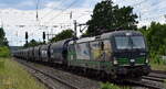 LTE Logistik und Transport GmbH, Graz [A] mit der geleasten ELL VEctron  193 262   [NVR-Nummer: 91 80 6193 262-3 D-ELOC] und einem Getreidezug am 02.06.26 H�he Bahnhof Saarmund.