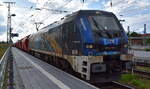 LTE Logistik- und Transport-GmbH, Graz [A] mit der geleasten ELP Eurodual Lok  2159 259-1  [NVR-Nummer: 90 80 2159 259-1 D-ELP], Untervermietung?? mit einem Kalizug am 20.08.26 Durchfahrt Bahnhof Stendal Hbf.
