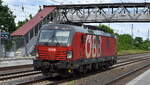 �BB-Produktion GmbH, Wien [A] mit ihrer Vectron  1293 183  [NVR-Nummer: 91 81 1293 183-0 A-�BB] am 02.06.26 H�he Bahnhof Saarmund.