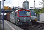 PKP Cargo mit EU46-502/193-502 mit Containerzug am 27.07.17 BF. Berlin-Hohenschönhausen.